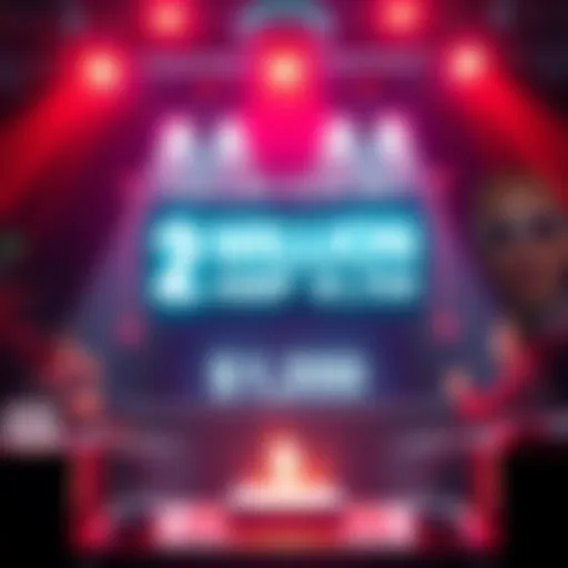 A graphic showing 2 million amp available for purchase at $1,200, with a dollar sign and excited investors.