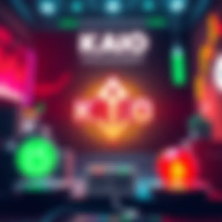 KAIO Launch Announcement Graphic showing KAIO cryptocurrency logo with a countdown clock and trading symbols