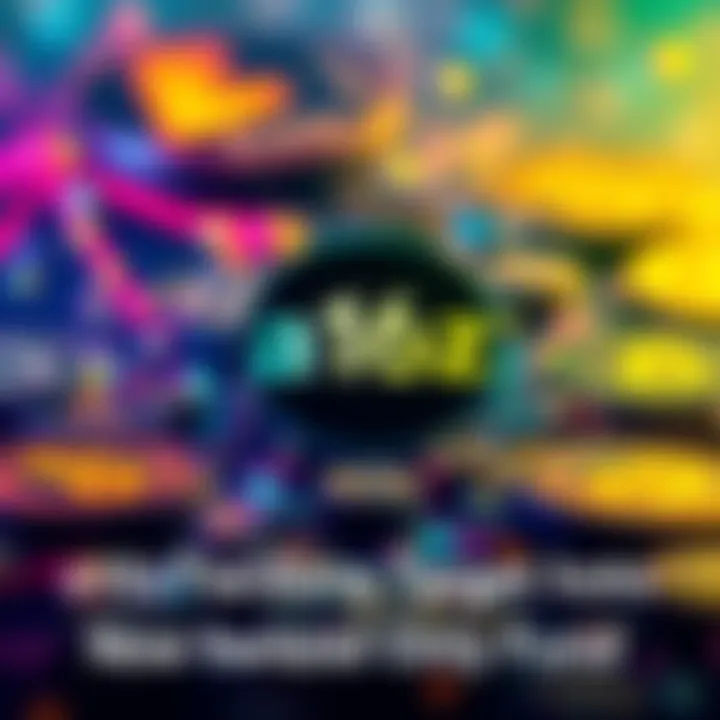 a16z venture capital firm logo with cryptocurrency symbols in the background