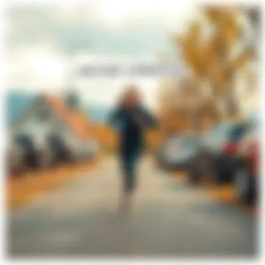 A person running outdoors in a lively setting, showcasing an active lifestyle for a photo contest.