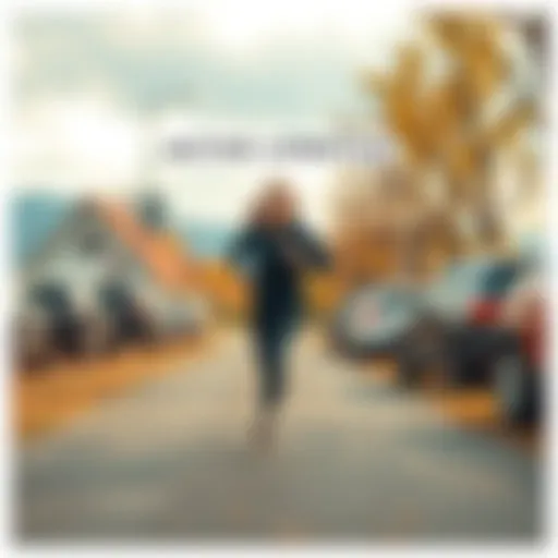 A person running outdoors in a lively setting, showcasing an active lifestyle for a photo contest.