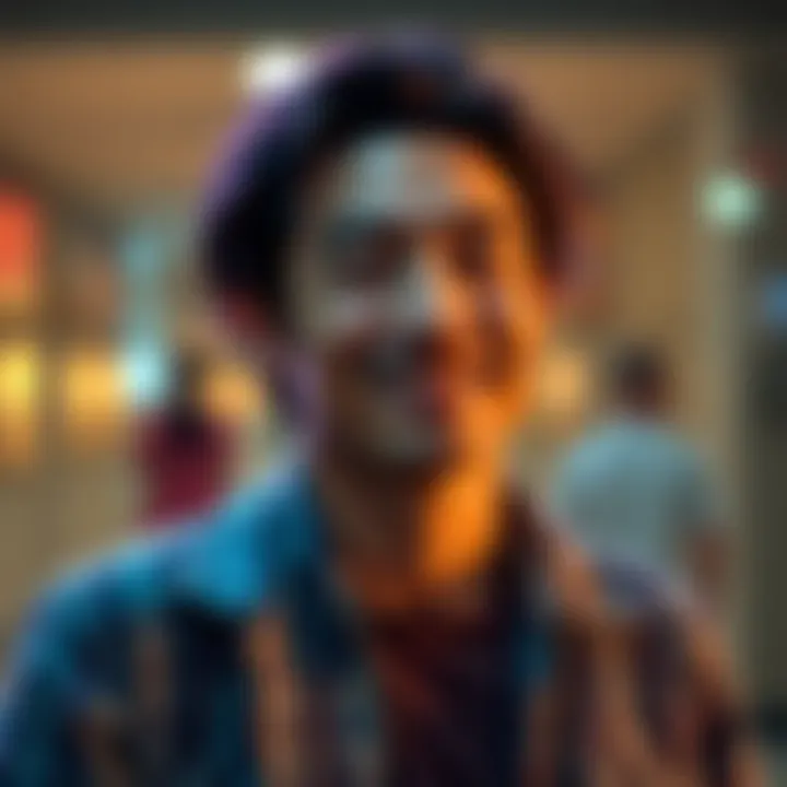 Actor in FACTOR Ads for Spoon A man in a casual outfit, smiling and looking towards the camera, appears in the FACTOR ads for Spoon, showcasing the advertisement's theme.