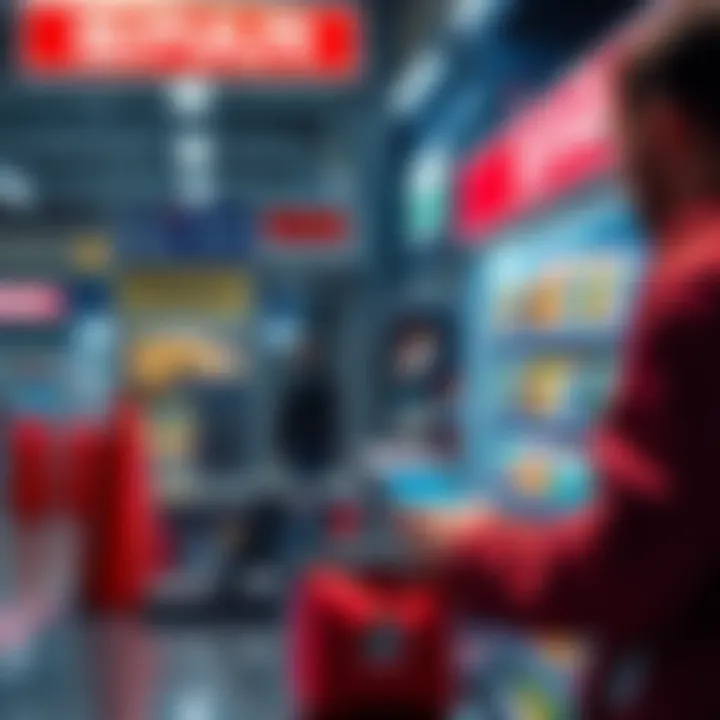 A customer making a payment using ADA cryptocurrency at a SPAR store in Switzerland