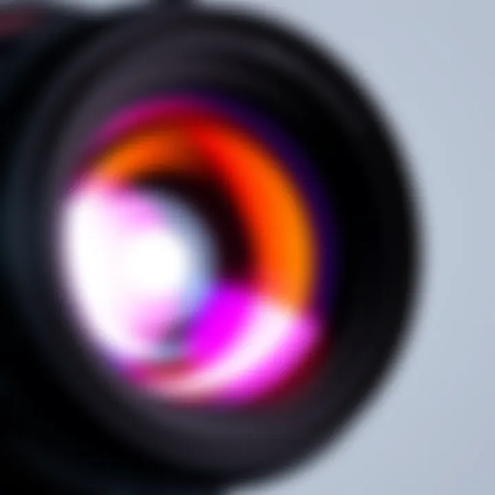 Close-up of a $5 Zeiss lens against a plain background, showcasing its clarity and design.
