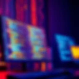 A computer screen displaying code analysis with AI elements in the background.