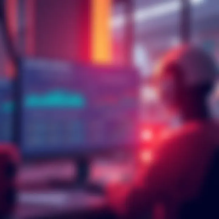 AI in DeFi Verification An illustration showing a computer screen displaying graphs and checkboxes for audits and risk rules in DeFi investments.