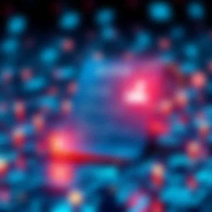 Graphic showing a digital resume with AI elements and blockchain icons, illustrating the integration of technology in the job market.