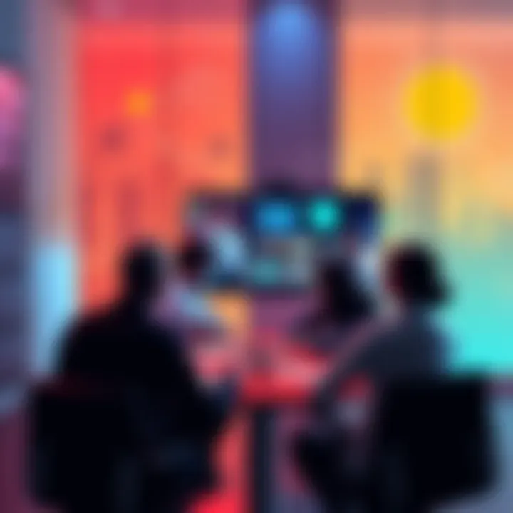 Participants collaborating in a virtual meeting discussing AI standards