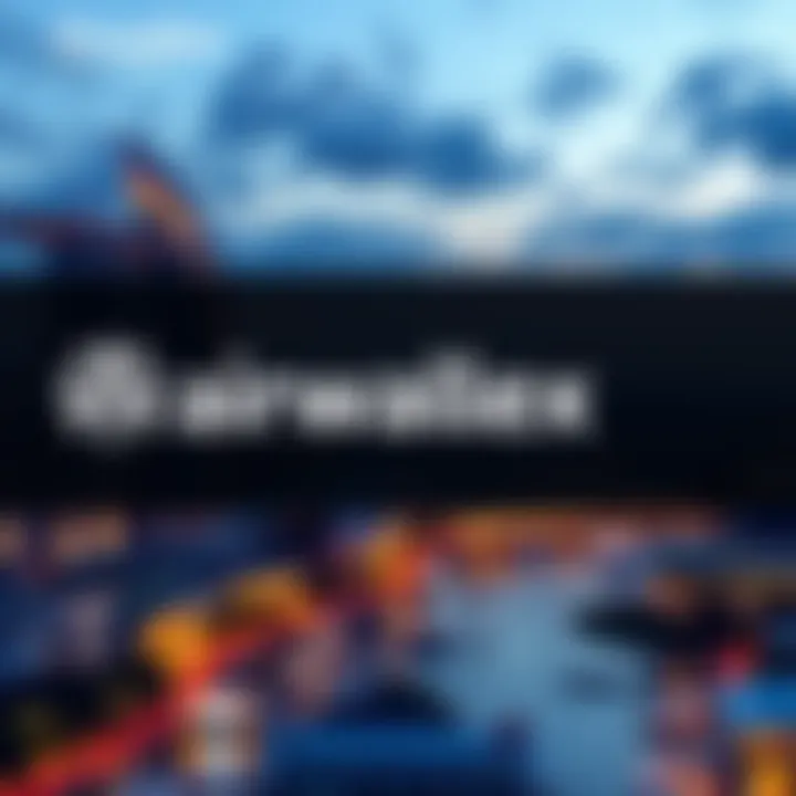 Airwallex logo with a graphic representing growth analytics and relocation to Singapore