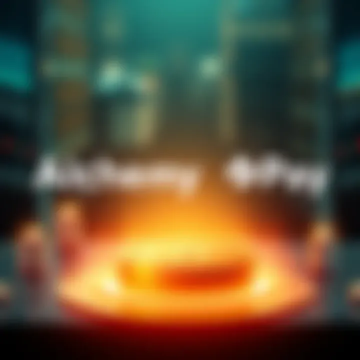 Alchemy Pay and Bitget logos with digital payment graphics