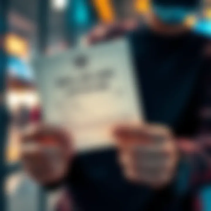 A person holding a legal document symbolizing Alchemy Pay's new Money Transmitter License in Delaware, representing compliance in the U.S. market.