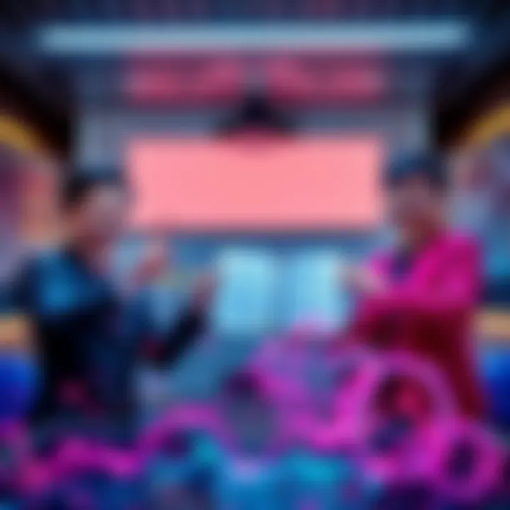 Alchemy Pay and HTF Securities representatives celebrating their Type 4 license upgrade from the Hong Kong SFC, showing documents and a digital asset display.