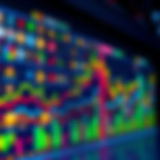 A colorful chart displaying various cryptocurrency coins, showing price movements and comparisons in one view, making it easy for people to analyze.