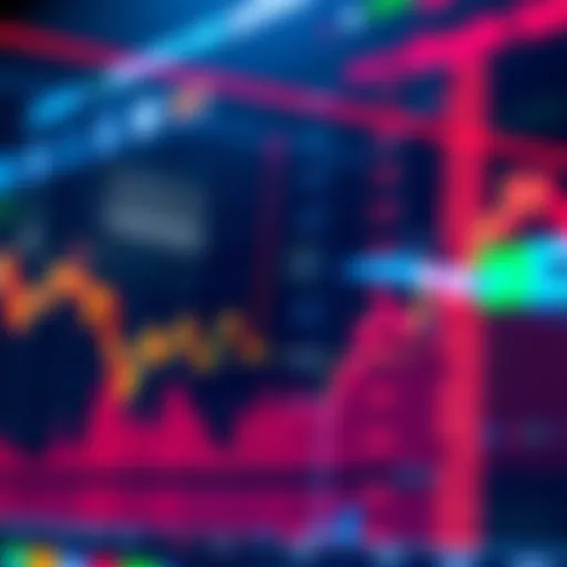 A financial chart displaying upward trends in altcoin prices, with excitement among traders.