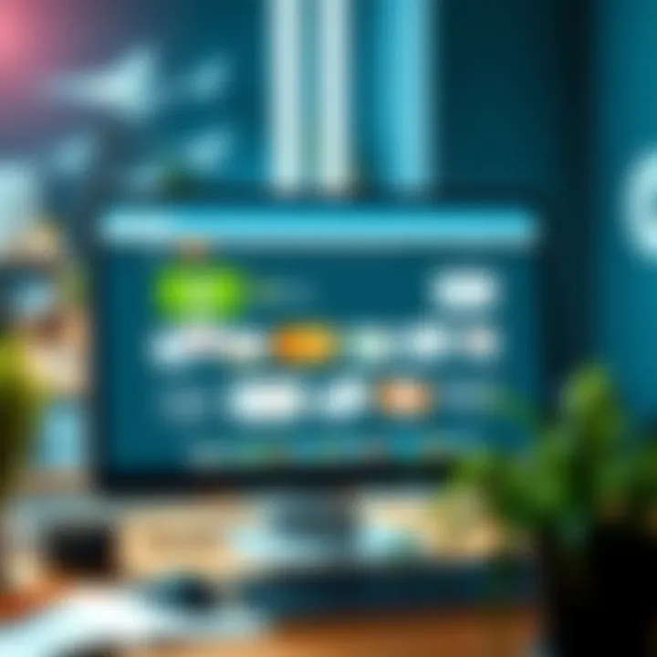 A computer screen displaying different website building platforms as alternatives to WordPress.