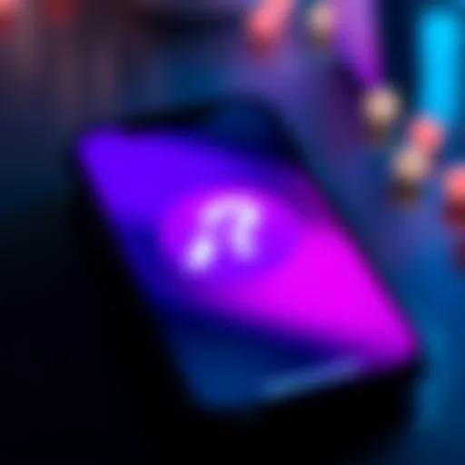 A mobile phone displaying the AMP logo with a question mark, symbolizing uncertainty about its future in web development.