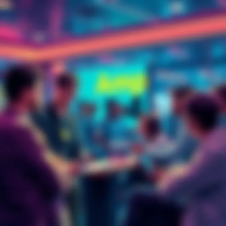 People engaging in conversation about Amp Token, sharing questions and insights in a community setting