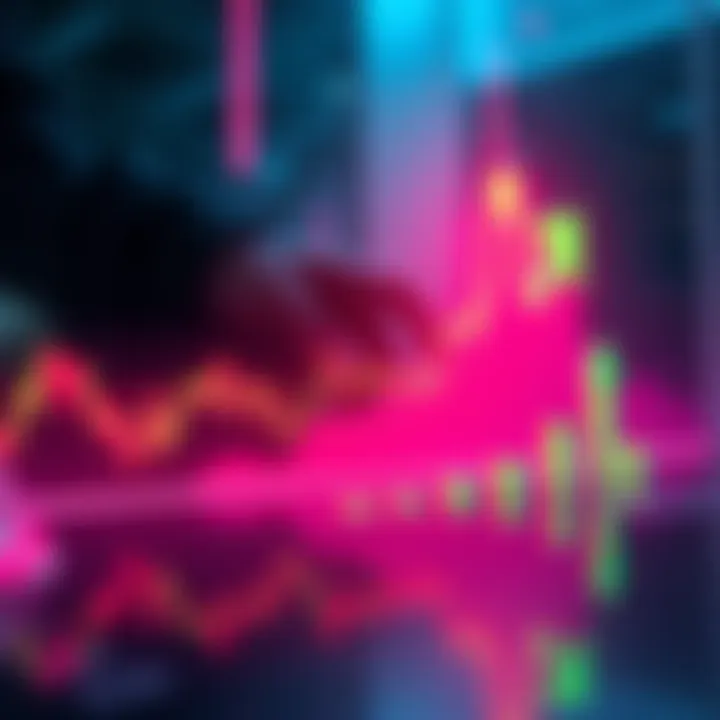 Graphic showing an upward trend in Amp's trading volume with green arrows indicating growth.