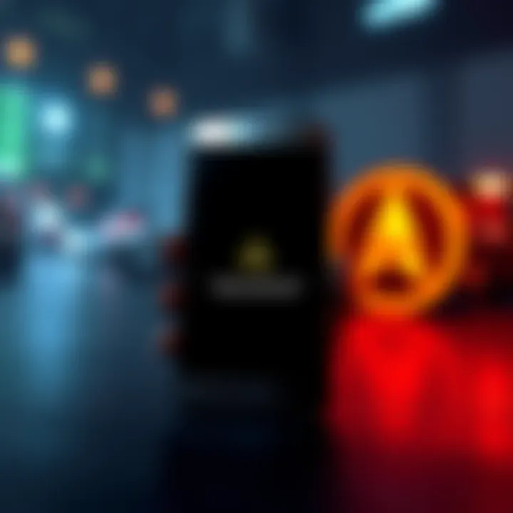 A smartphone displaying a warning about Android's upcoming lockdown policies, with a Monero logo in the background.