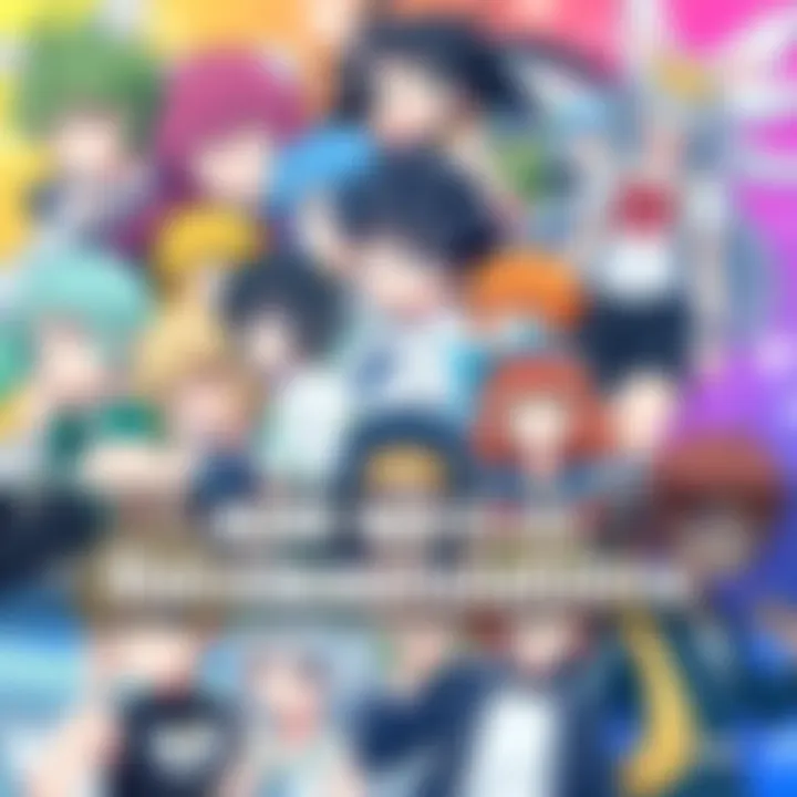 A colorful collage of various anime characters from popular and lesser-known series, showcasing their unique styles with a vibrant background.