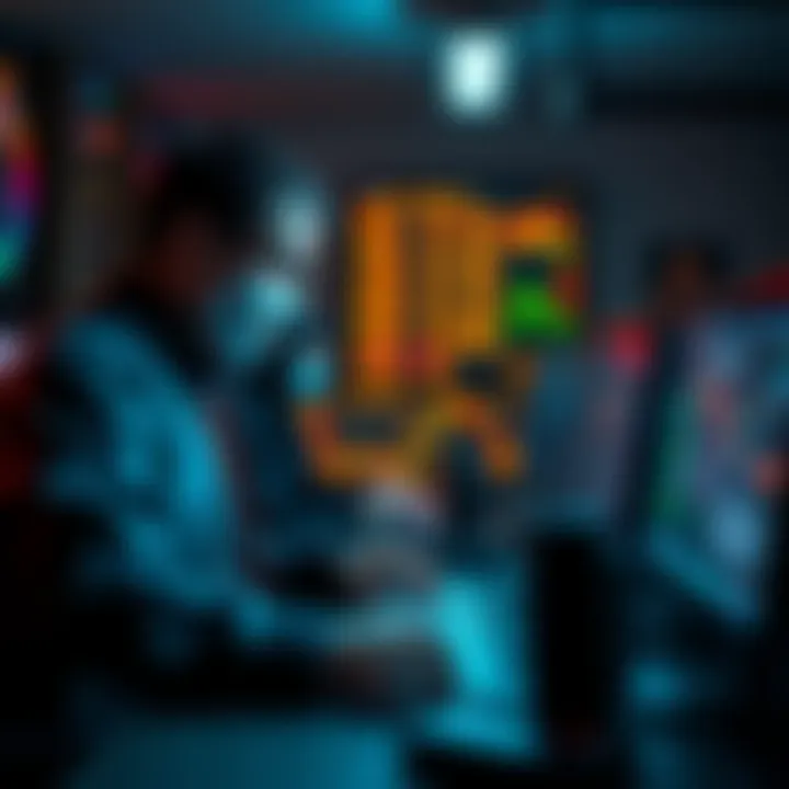 Adults engaged in online trading without ID verification on a computer