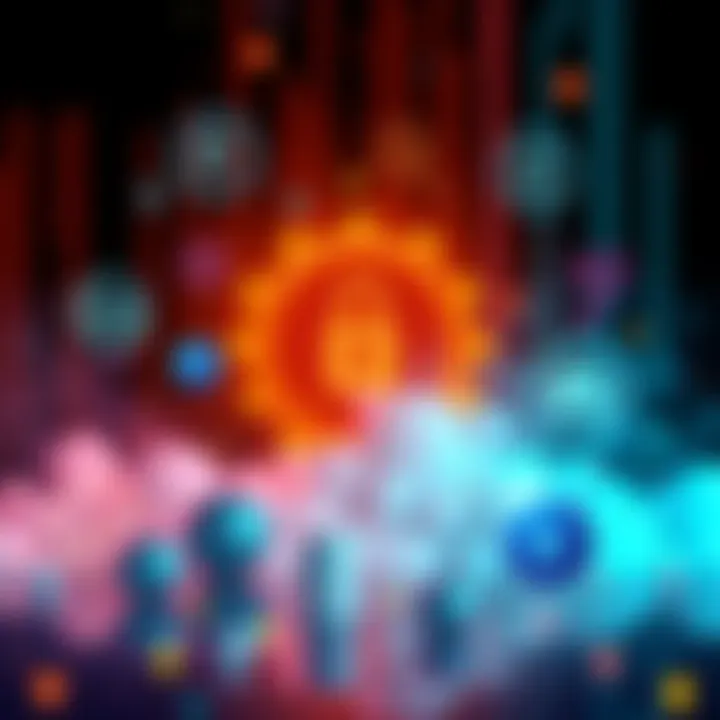 A visual representation of Anthropic's new plug-ins showcasing finance, engineering, and design tools with symbols for security and modernization.