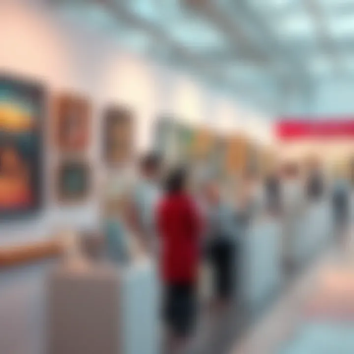 A diverse range of unique artworks on display at the exhibit