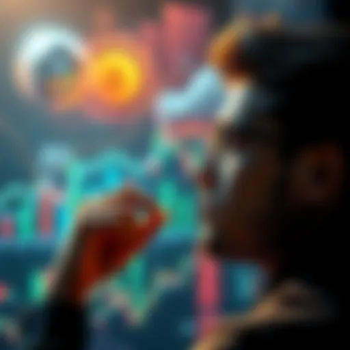 A person contemplating different assets like property and stocks while focusing on PulseChain investment options.