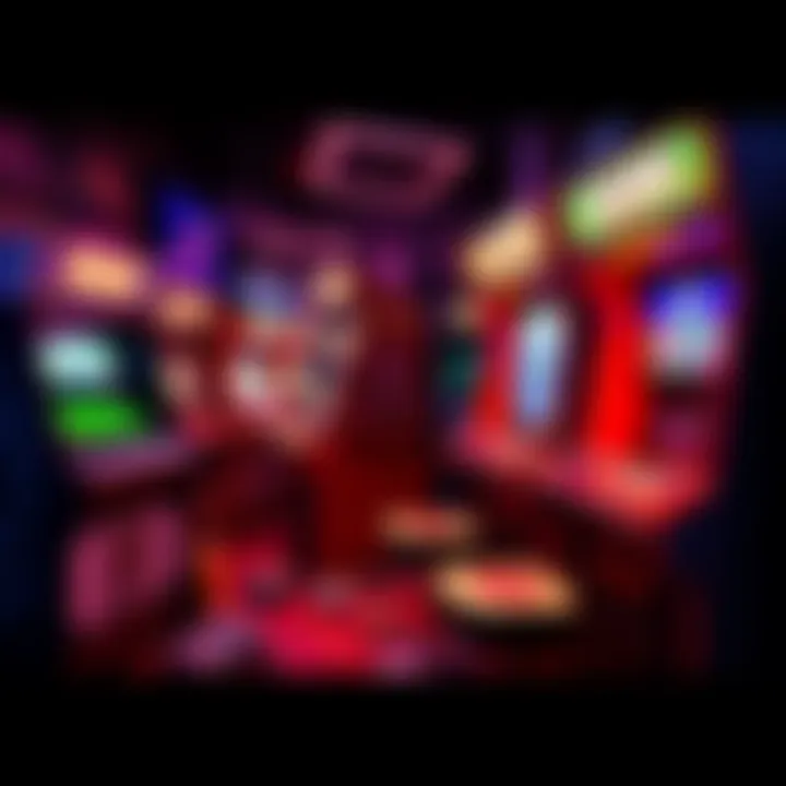 A collage showing outdated mobile games and broken arcade machines, symbolizing the decline of Atlas Arcade and the frustration over low payouts.