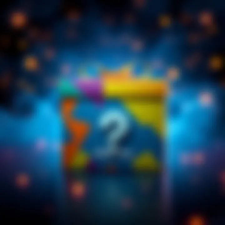 A colorful gift box labeled Atlas Box with a question mark, symbolizing uncertainty about its availability for people worldwide.