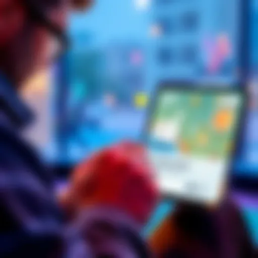 A beginner exploring the Atlas Earth app to learn how to earn Atlas bucks, with visuals of parcels and bonuses on the screen.
