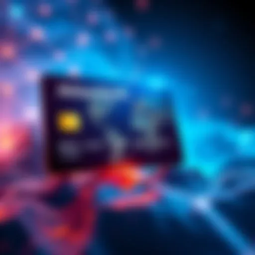 An illustration of the Atlas Earth virtual card showing features for managing subscription payments.