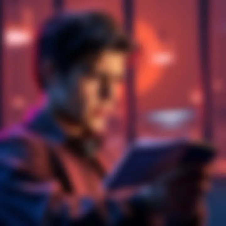 A person checking their email with a worried expression, looking at a message from the Australian Taxation Office about cryptocurrency tax obligations.