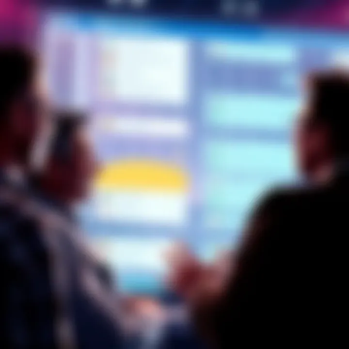 People discussing the fairness of an online auction with chat messages on screen