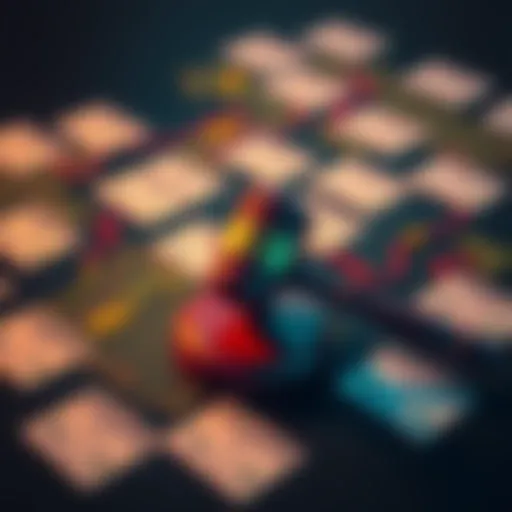 A graphic showing multiple land parcels with a gavel symbolizing auction winners. The parcels are labeled to indicate ownership or income.