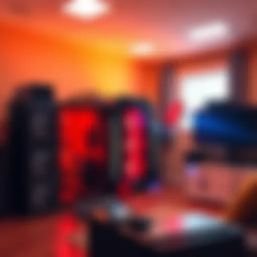 A room featuring the Avalon Q mining rig generating heat, with warm air visible and mining equipment in view.