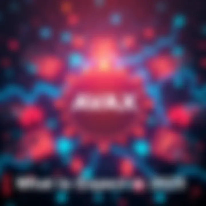 A graphic showing the AVAX logo surrounded by financial symbols, representing the upcoming launch of AVAX ETFs in 2025.