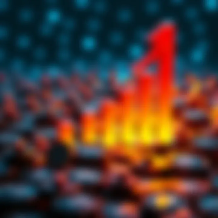 A graphic showing an increase in badges, with a rising bar chart and badges icons, highlighting the sudden change in total badge count.
