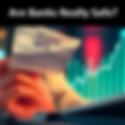 A person looking at a bank statement showing low interest while a graph indicates rising inflation rates.