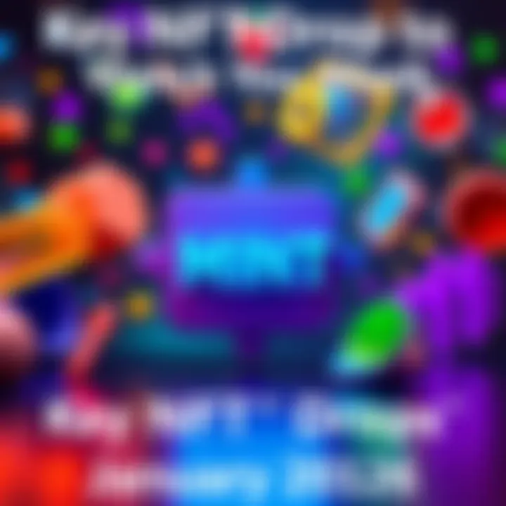 A digital artwork representing the Base Bros NFT mint, showcasing colorful, abstract shapes symbolizing low-cost and efficient options for collectors.