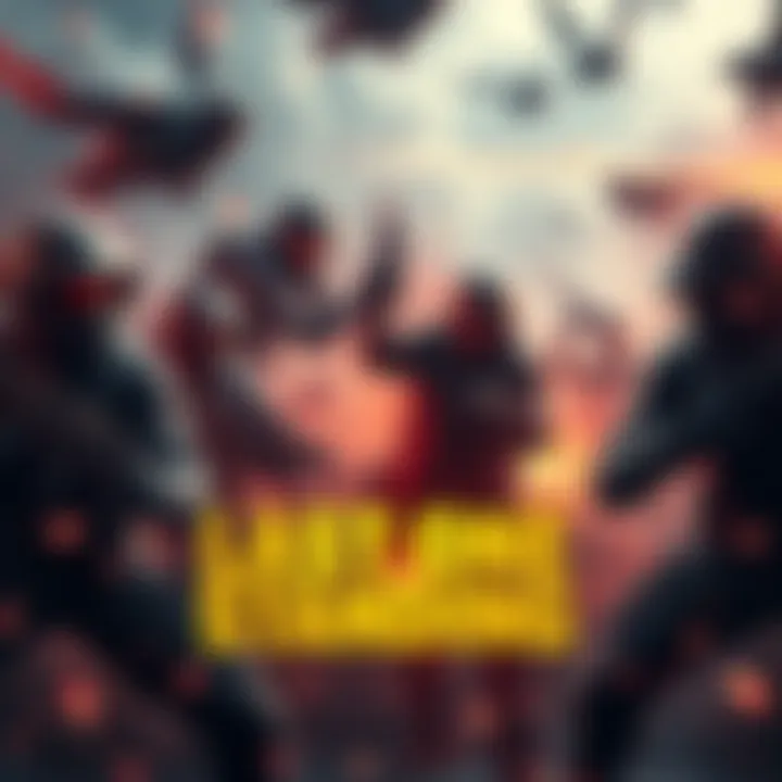 Participants in a thrilling battle royale, showcasing intense rivalries and alliances forming in a fight for survival.