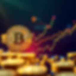 A graphic comparing the performance of Bitcoin Cash and Bitcoin, showing Bitcoin Cash rising higher than Bitcoin on a chart.