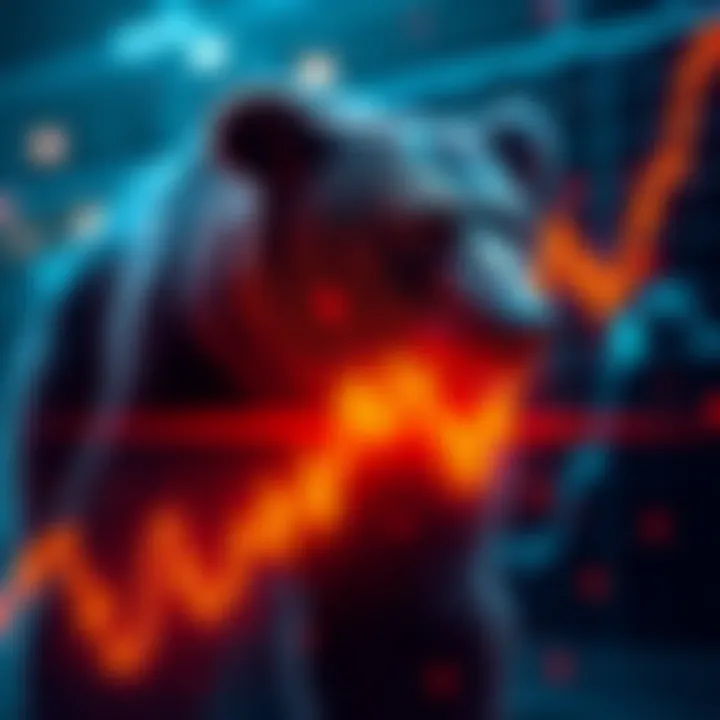 Bear Market Trend Graph showing a downward trend in stock prices, indicating a bearish market outlook.