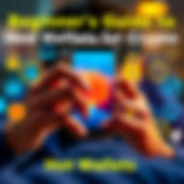 A person using a smartphone to manage their cryptocurrency hot wallet, surrounded by digital icons representing security and ease of use.