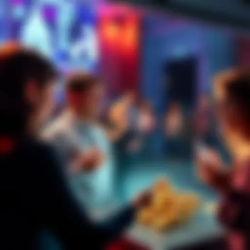 People excitedly discussing bid tokens for iconic landmarks on a forum board
