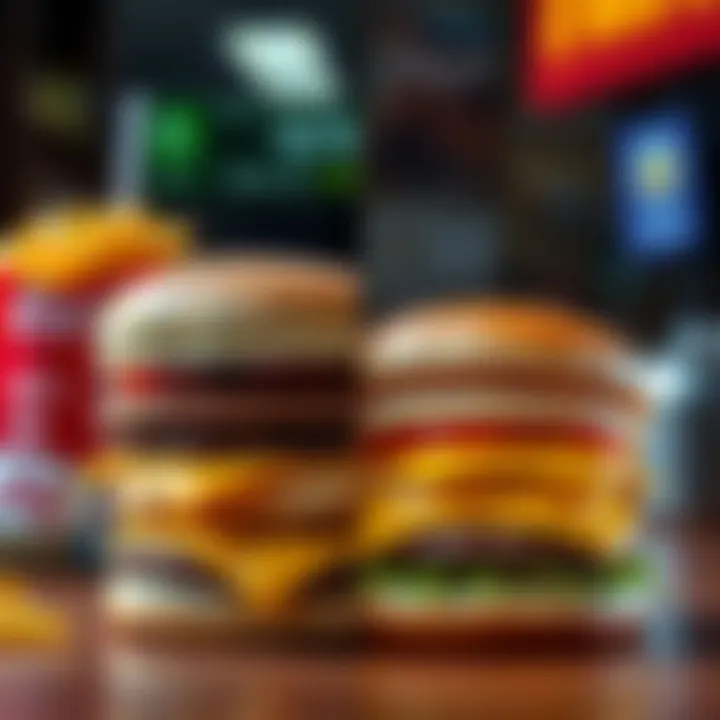 Big Macs and Inflation A side-by-side comparison of Big Macs from 1970 and now, showing the decline in purchasing power.