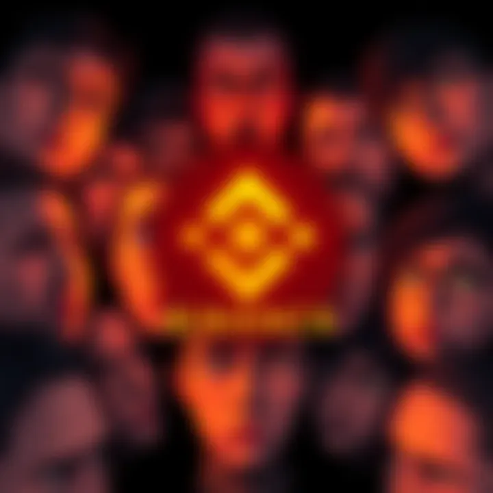 A graphic showing the Binance logo surrounded by concerned faces, reflecting fears in the crypto community over recent withdrawal issues.