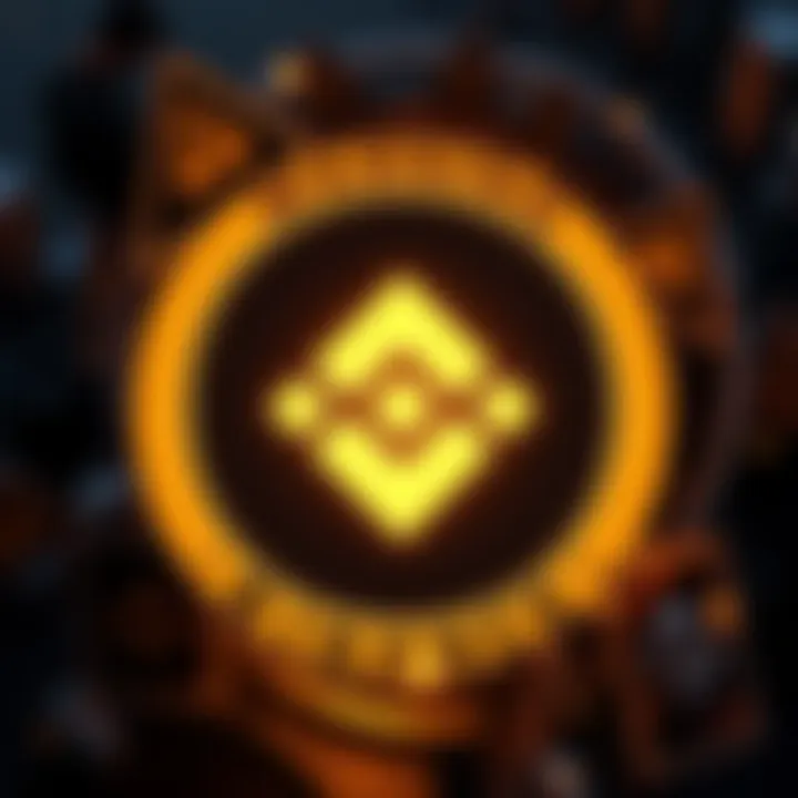 A visual representation of the Binance logo with warning signs around it, indicating financial uncertainty and investor concern.