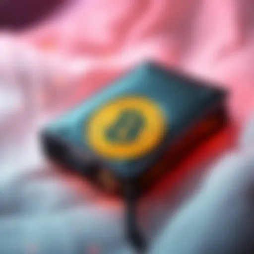 A secure cold storage wallet for Bitcoin, showcasing a device designed to protect digital assets offline.