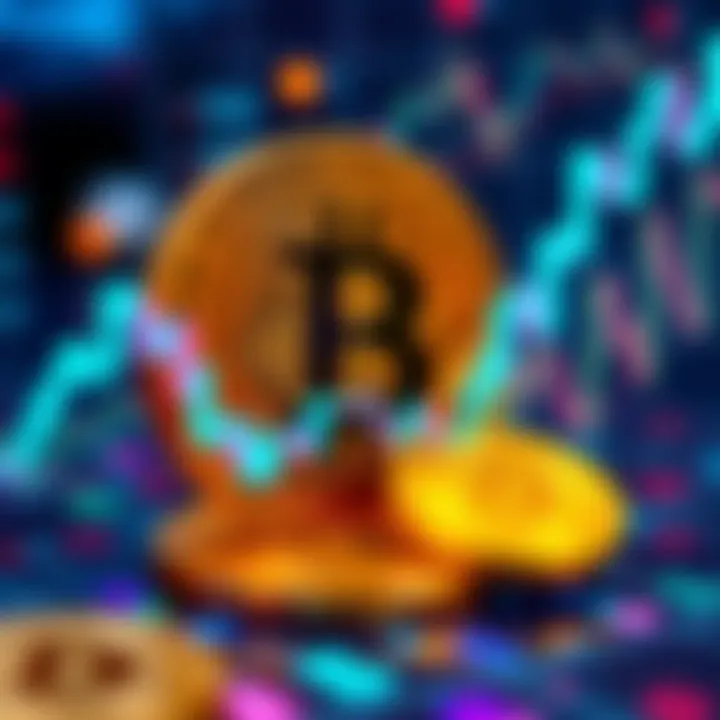 Graph showing Bitcoin's rebound alongside increases in XRP and ZEC values with positive market trends